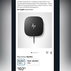 HP USB-C G 5 11 in 1 Docking Station